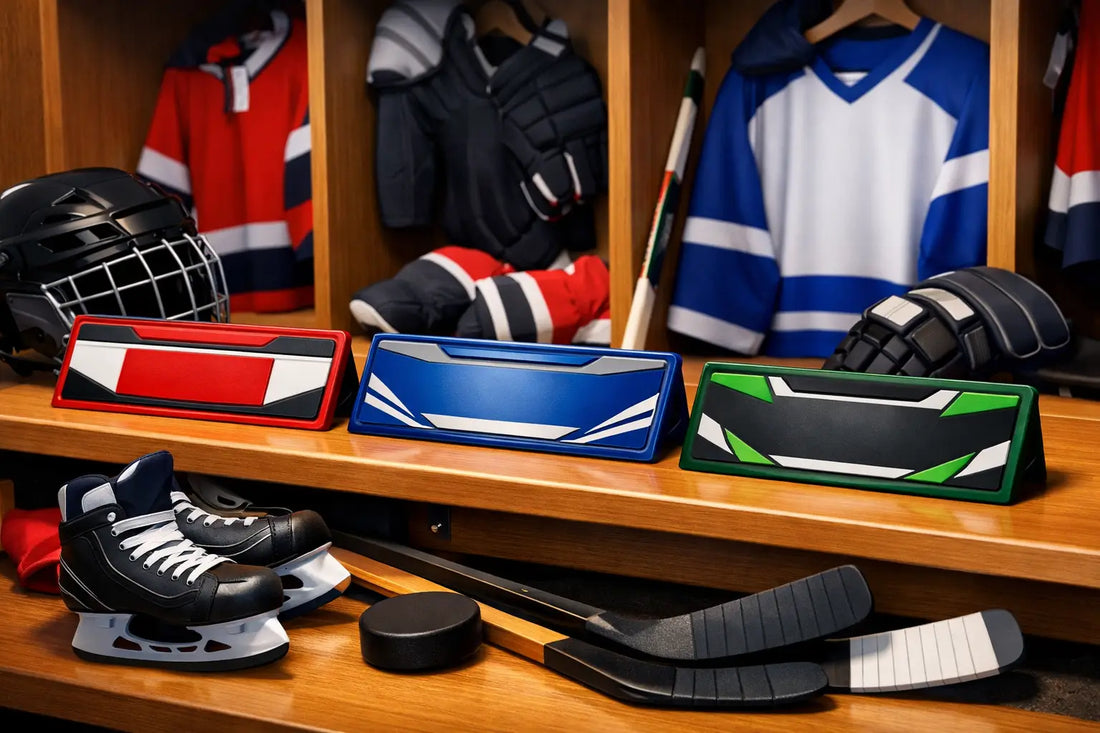 Personalized Hockey Locker Nameplates That Unite
