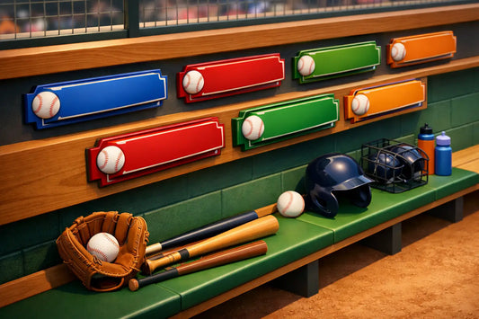 Baseball Dugout Nameplates That Build Team Pride